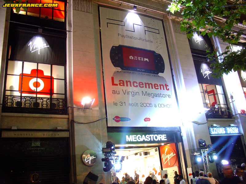 Lancement de la PSP au Virgin