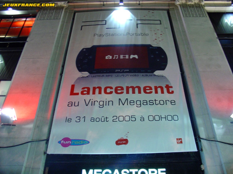 Lancement de la PSP au Virgin
