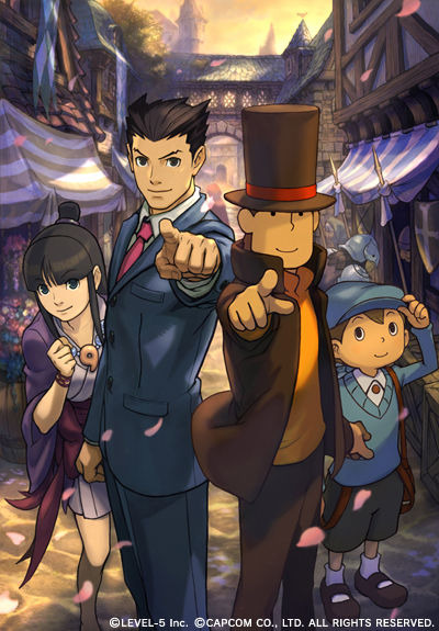 Images Professeur Layton VS Ace Attorney