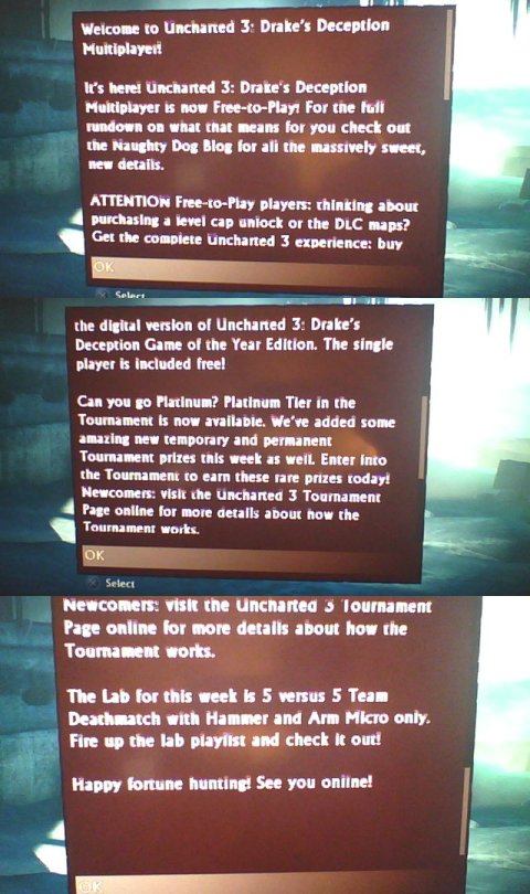 Uncharted 3 : les Dogs confirment le free-to-play