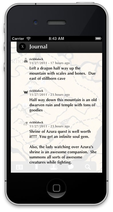 TES V Skyrim débarque sur l'AppStore