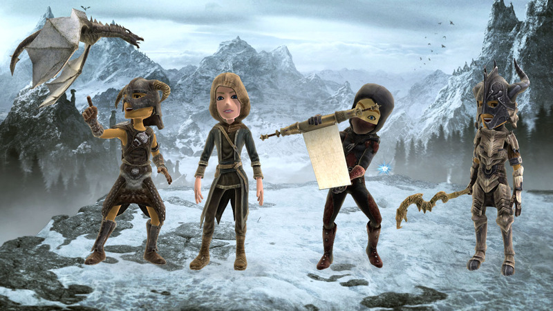 TESV Skyrim : avatars et thème Xbox Live