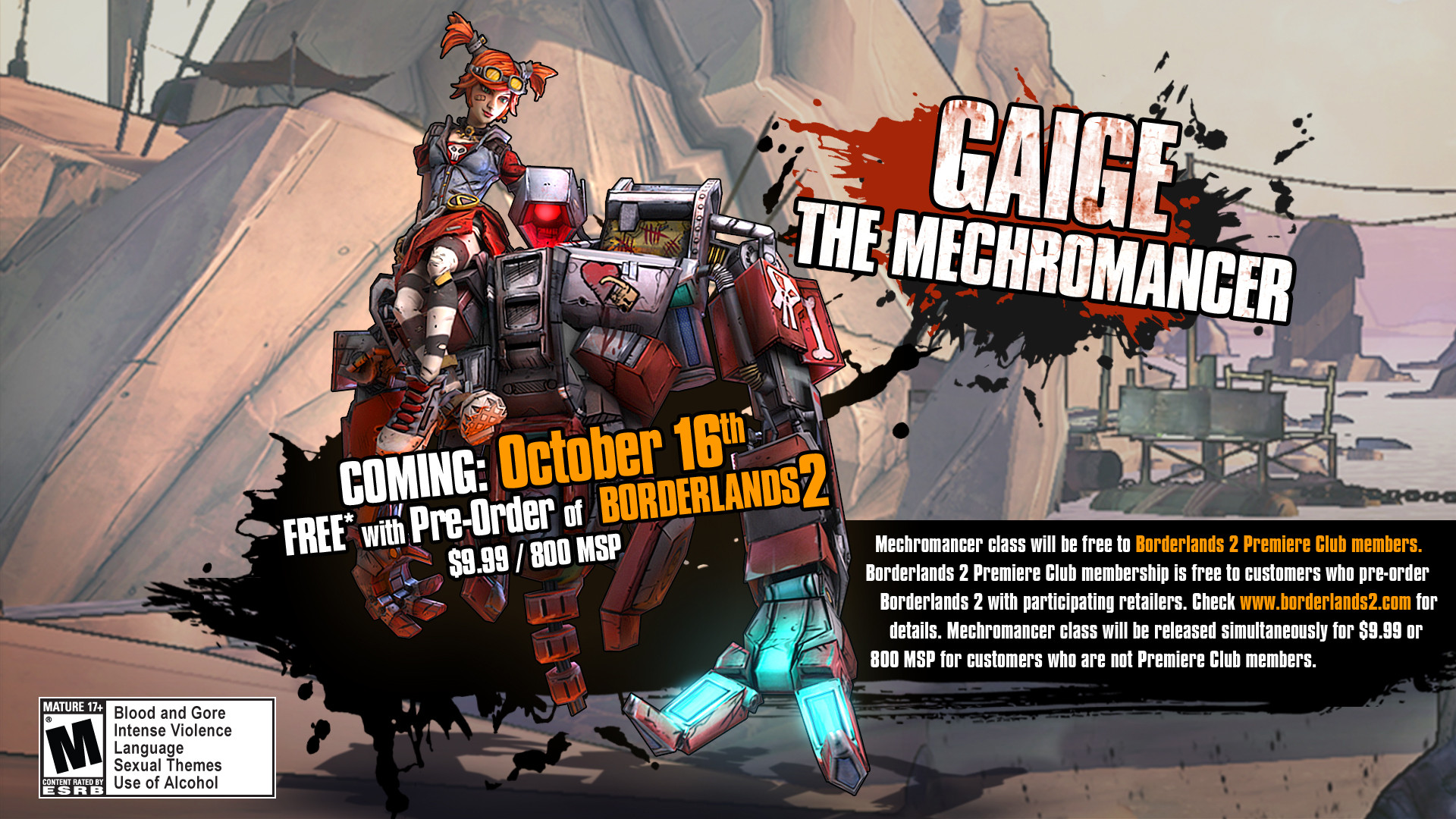 Borderlands 2 : une date pour le DLC Mechromancer