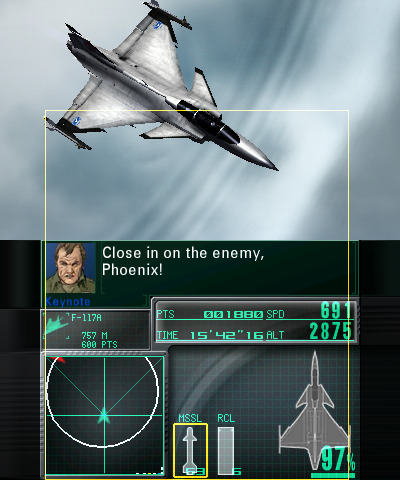 Ace Combat 3DS : quelques images