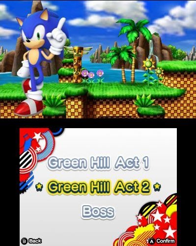 Screens Sonic Generations 3DS