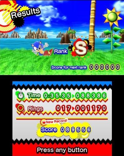 Screens Sonic Generations 3DS