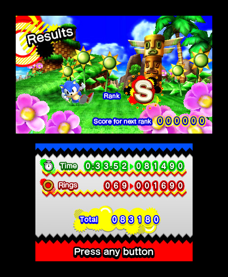 Screens Sonic Generations