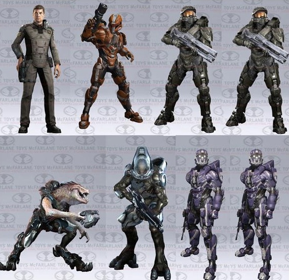 Halo 4 : figurines de nouveaux persos et ennemis
