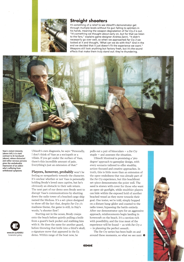EDGE : les scans de Far Cry 3 !