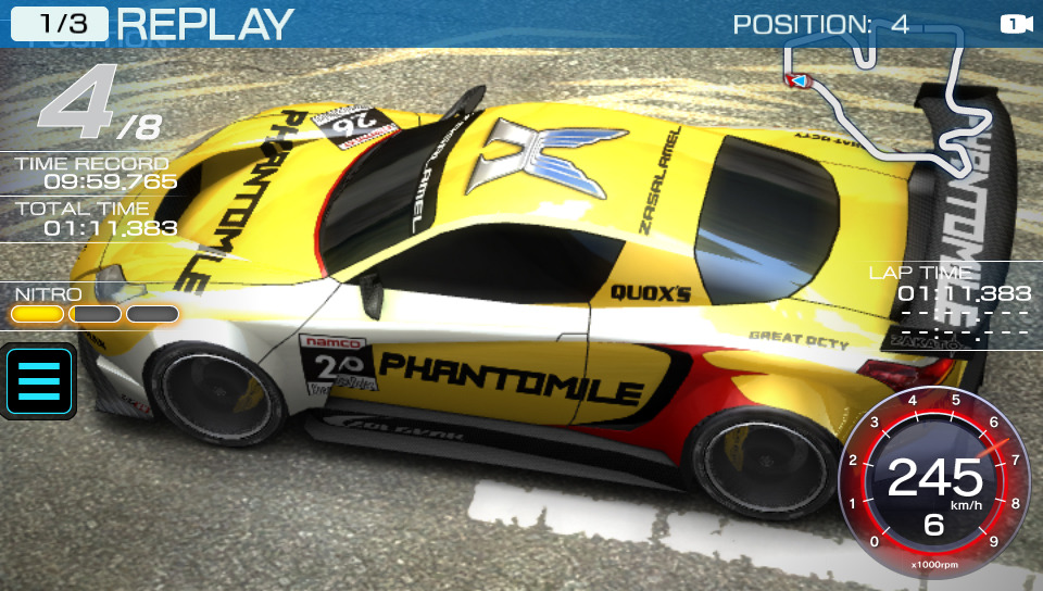 Screens Ridge Racer Vita