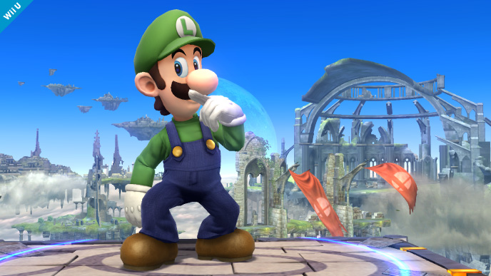 Luigi s'illustre dans Super Smash Bros