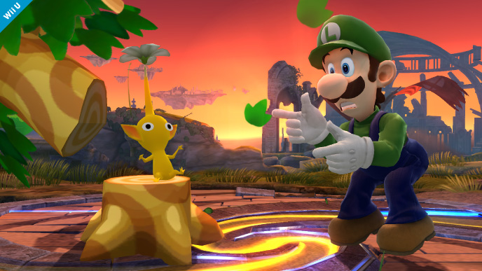 Luigi s'illustre dans Super Smash Bros