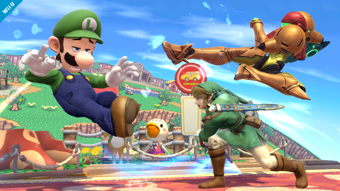 Luigi s'illustre dans Super Smash Bros