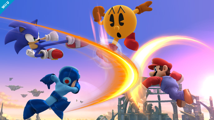 Screens Super Smash Bros.