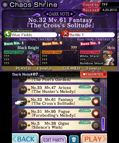 Screens Theatrhythm Final Fantasy