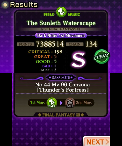 Screens Theatrhythm Final Fantasy