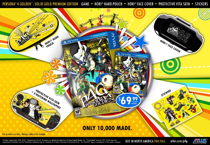 Persona 4 (Vita) : un collector très limité aux USA