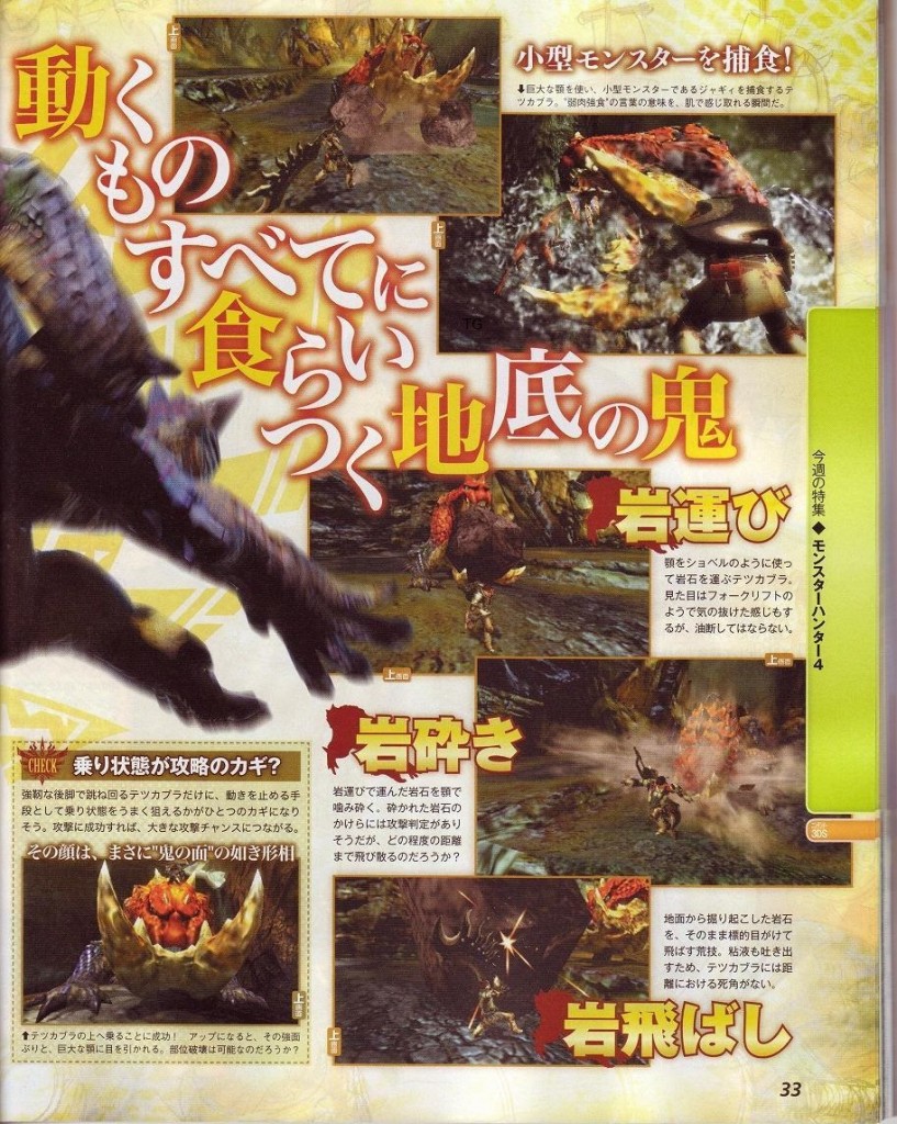 Famitsu : scans Monster Hunter 4