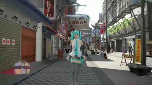 Un peu de Hatsune Miku dans Yakuza 5