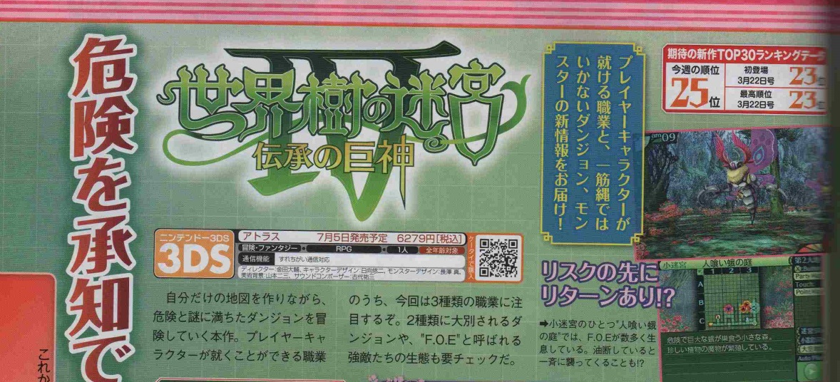 Scans Etrian Odyssey IV