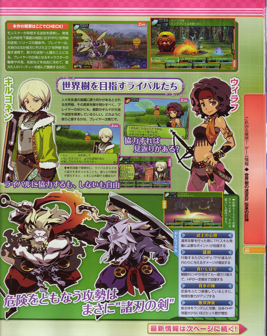 Scans Etrian Odyssey IV