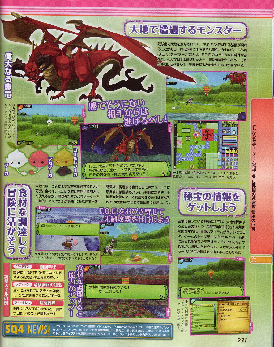 Scans Etrian Odyssey IV