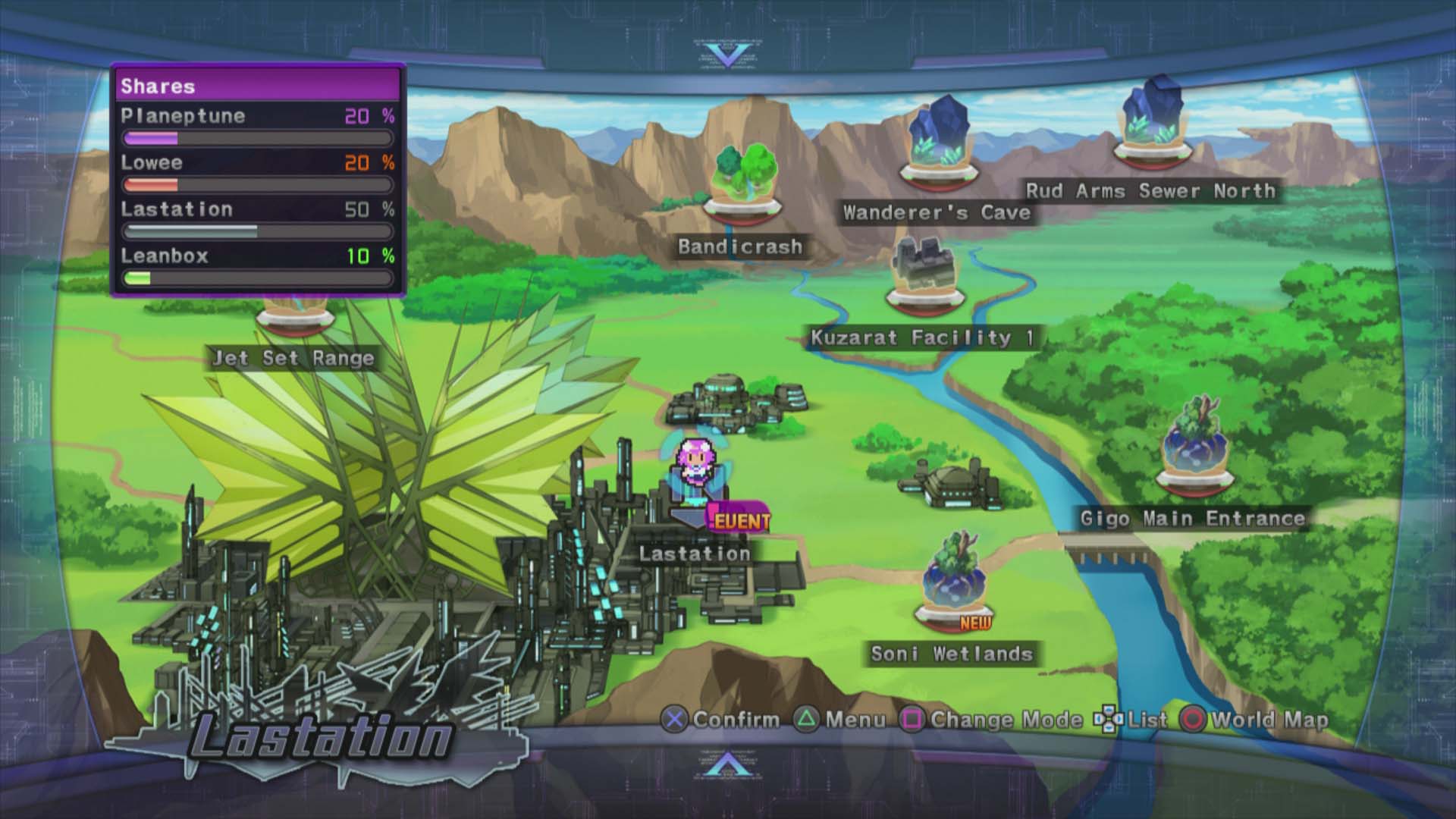 Screens-Video Hyperdimension Neptunia V