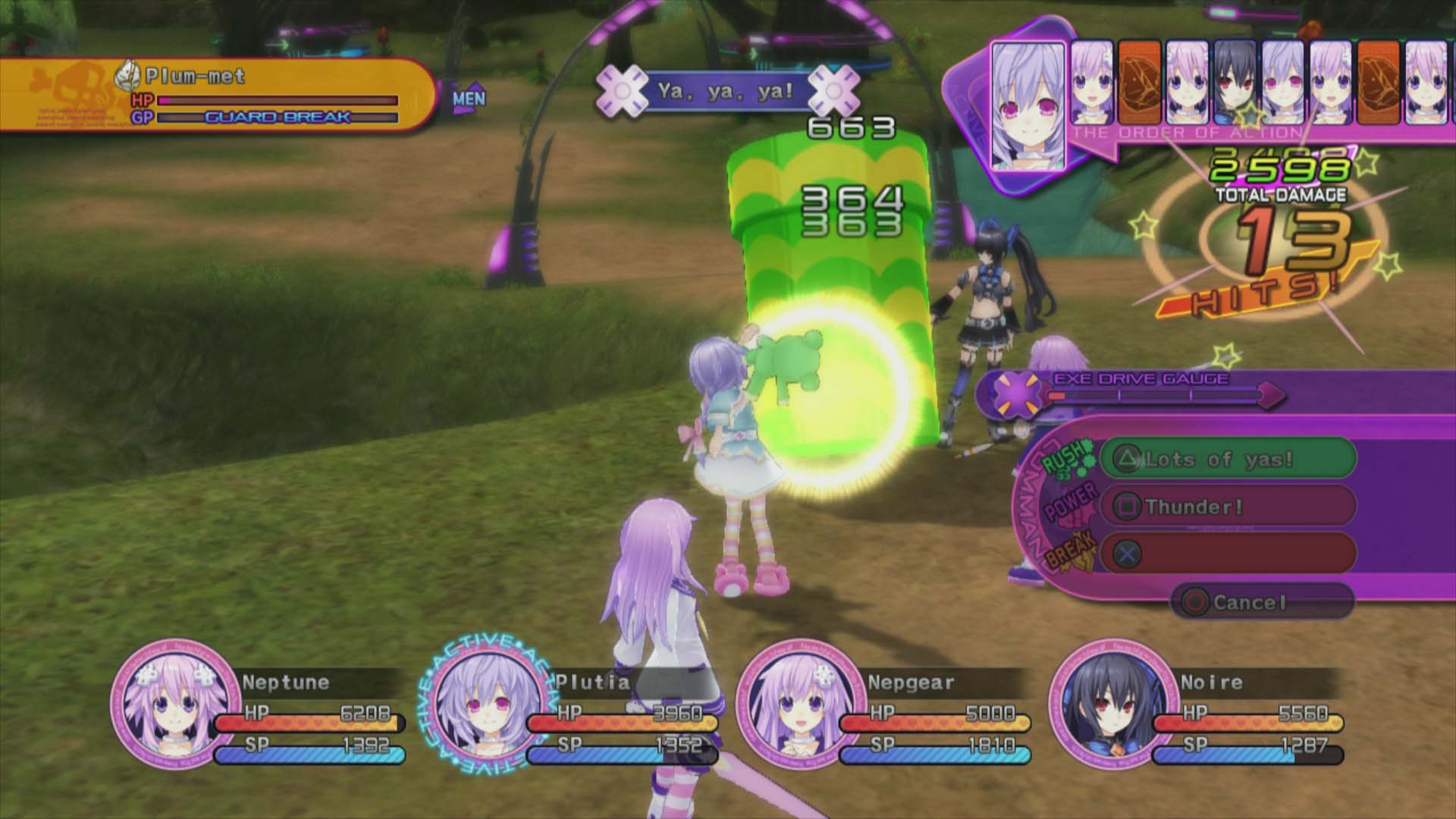 Screens-Video Hyperdimension Neptunia V