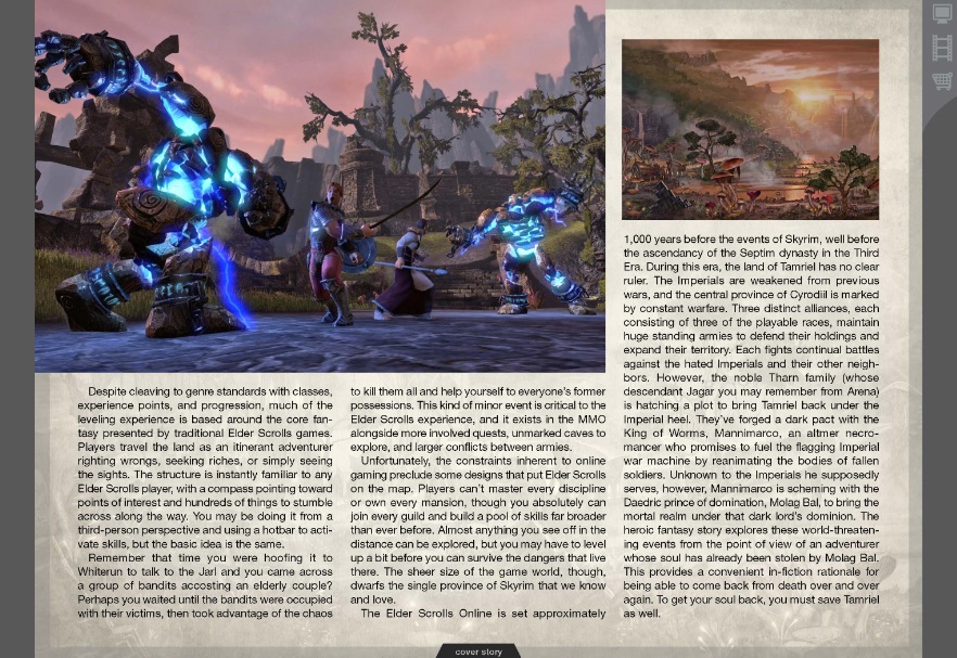 The Elder Scrolls Online : premiers scans
