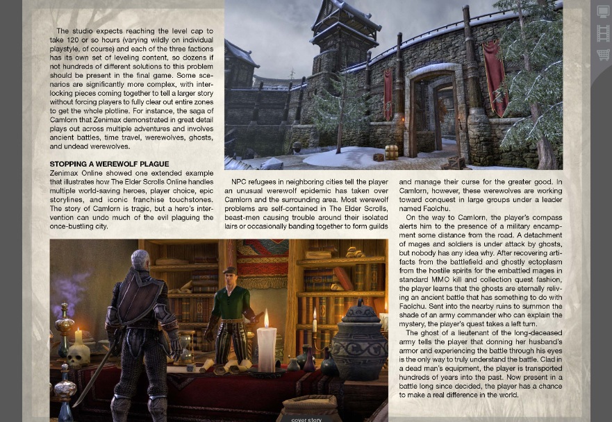 The Elder Scrolls Online : premiers scans