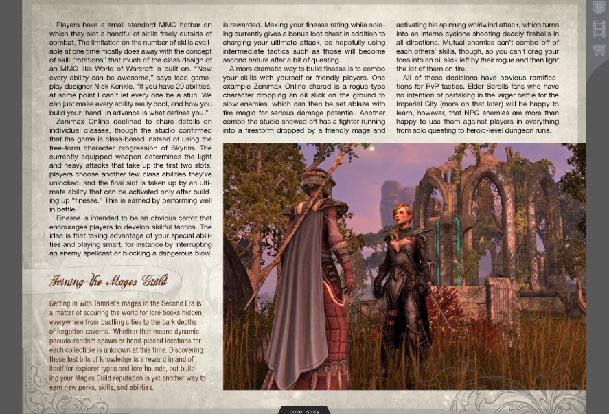 The Elder Scrolls Online : premiers scans