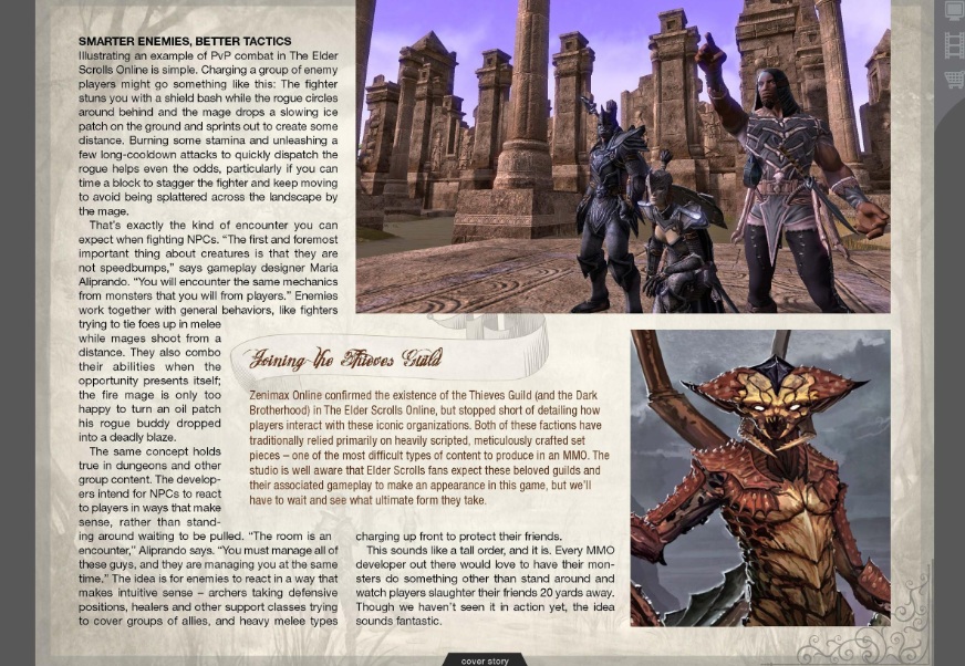 The Elder Scrolls Online : premiers scans