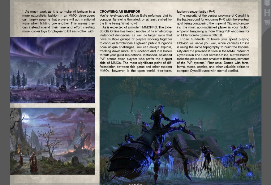 The Elder Scrolls Online : premiers scans