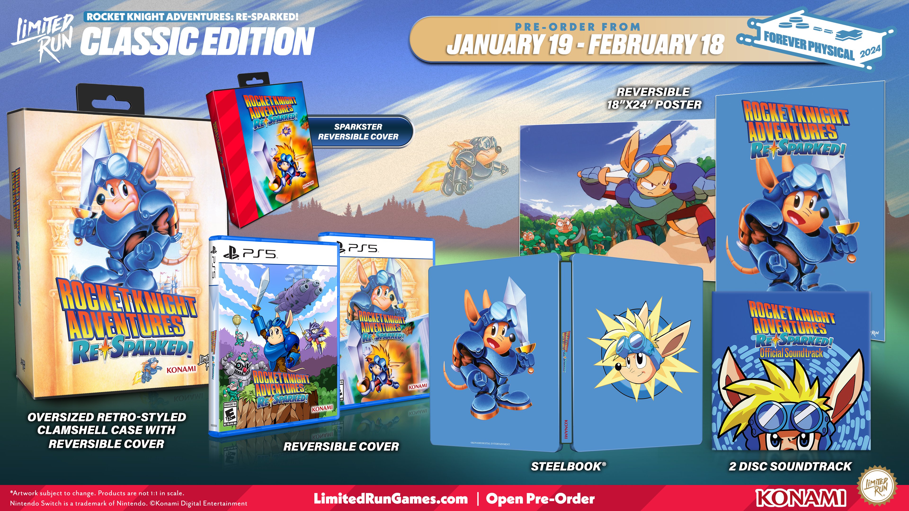 Une date pour la compilation Rocket Knight