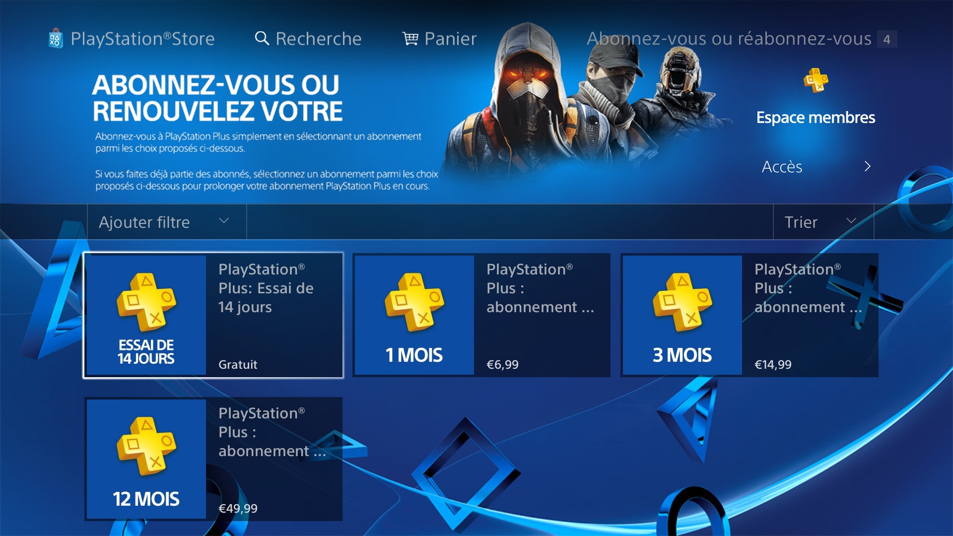 comment avoir les 14 jours gratuit ps4