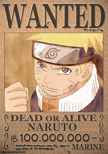 Buy naruto wanted poster online